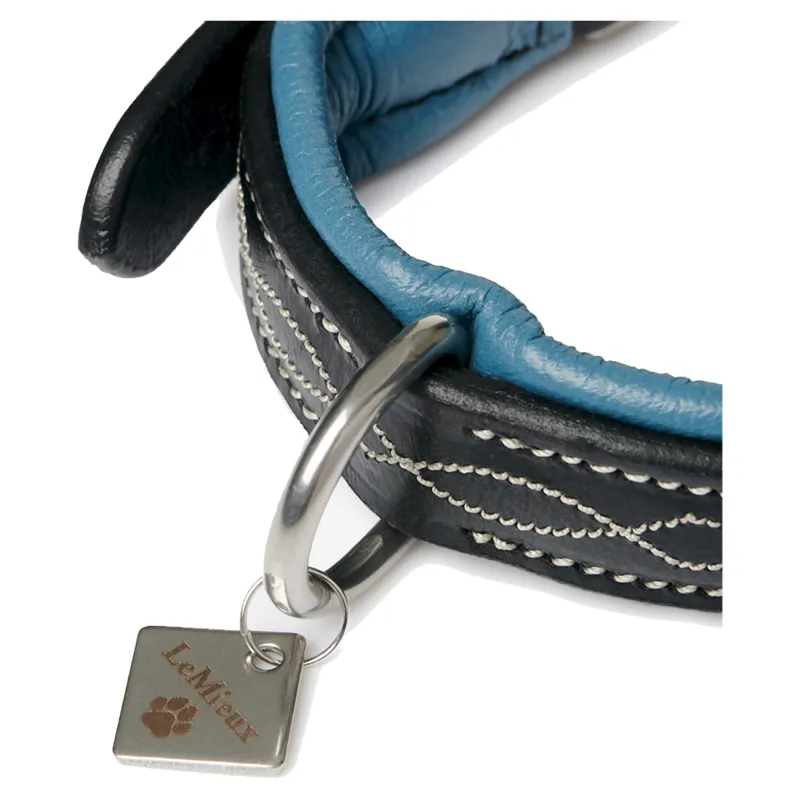LeMieux Windsor Padded Collar - Black/Ice Blue-1