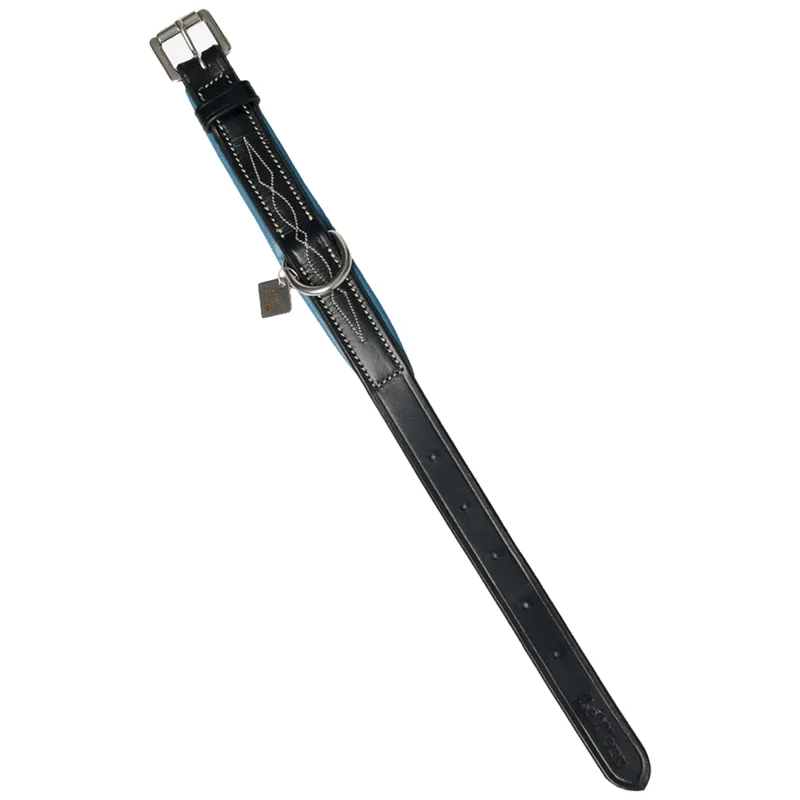 LeMieux Windsor Padded Collar - Black/Ice Blue-2