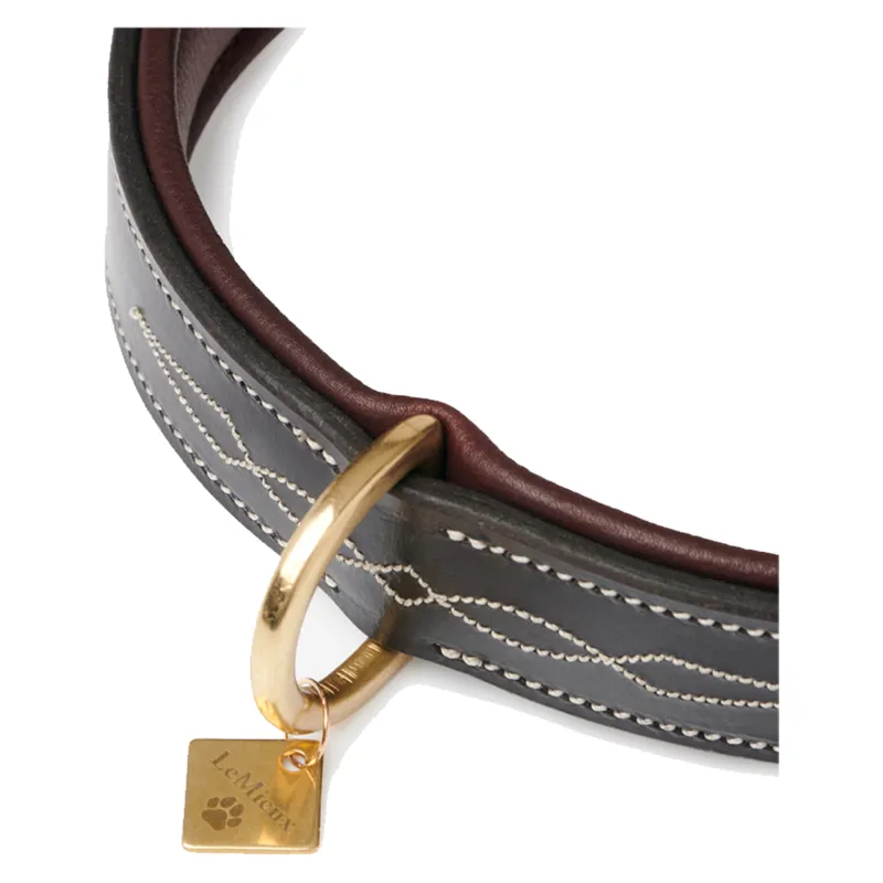 LeMieux Windsor Padded Collar - Chocolate/Brown-2