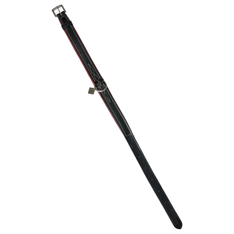 LeMieux Windsor Padded Collar - Black/Burgundy-2