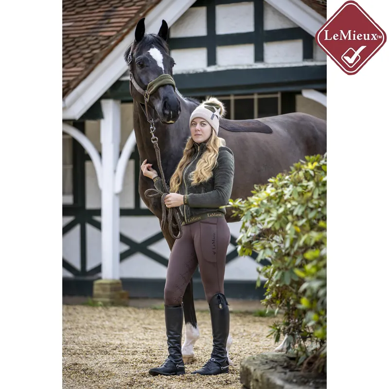 LeMieux Winter Activewear Seamless Pull On - Brown-2