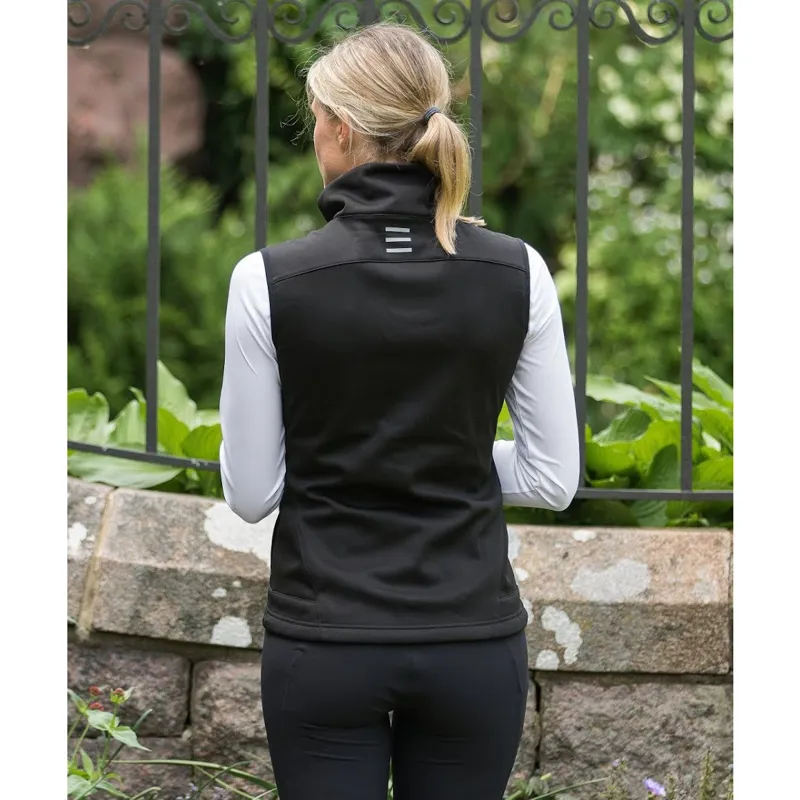 Stierna Women's Gale Softshell Vest - Black-3