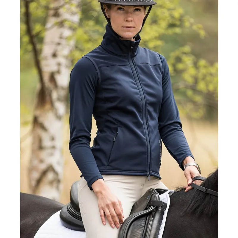 Stierna Women's Gale Softshell Vest - Dark Navy-2