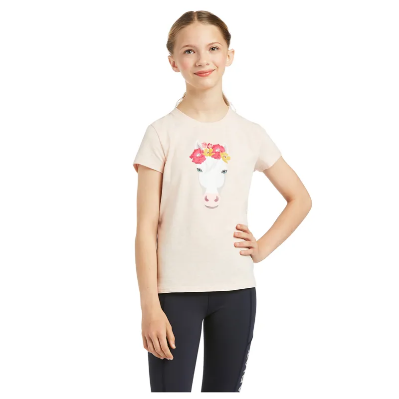Ariat Youth Wonderful Dream SS T-Shirt - Heather Pink