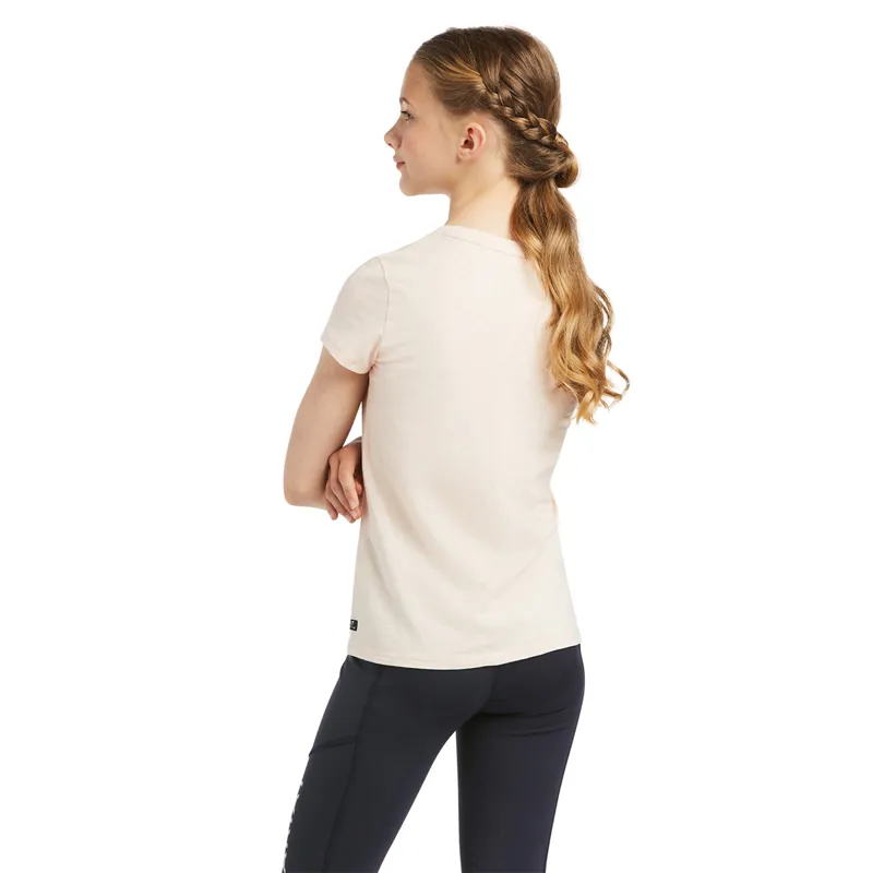 Ariat Youth Wonderful Dream SS T-Shirt - Heather Pink-1