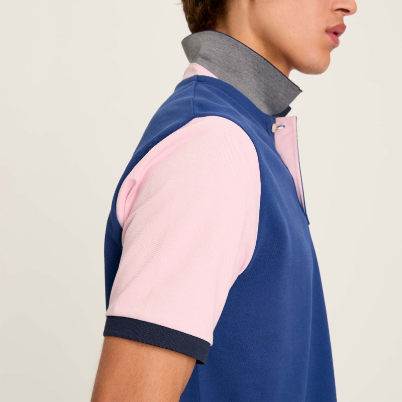 Joules Colour Block Woody Men's Polo - Blue-4