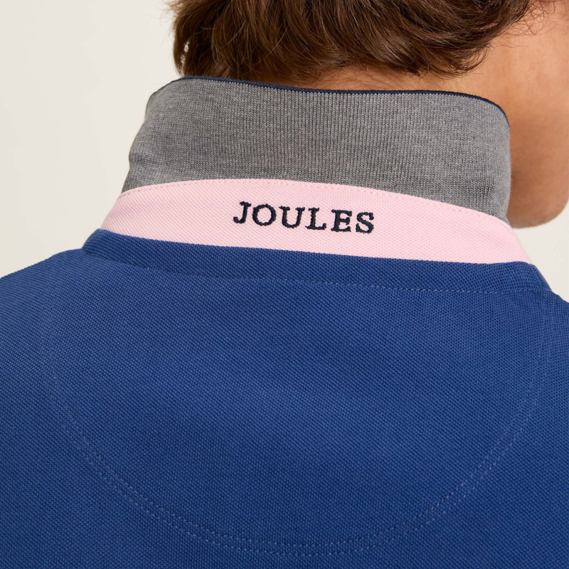 Joules Colour Block Woody Men's Polo - Blue-3