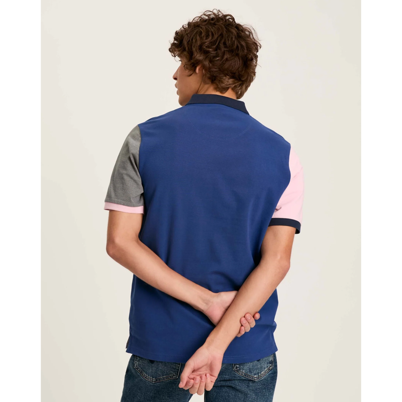 Joules Colour Block Woody Men's Polo - Blue-2