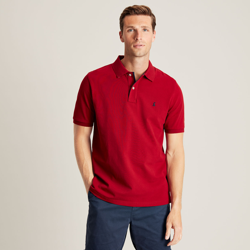 Joules Woody Men's Polo Shirt - Rhubarb-1