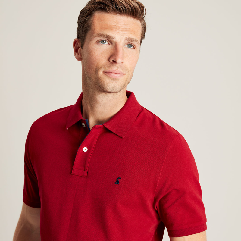 Joules Woody Men's Polo Shirt - Rhubarb-4