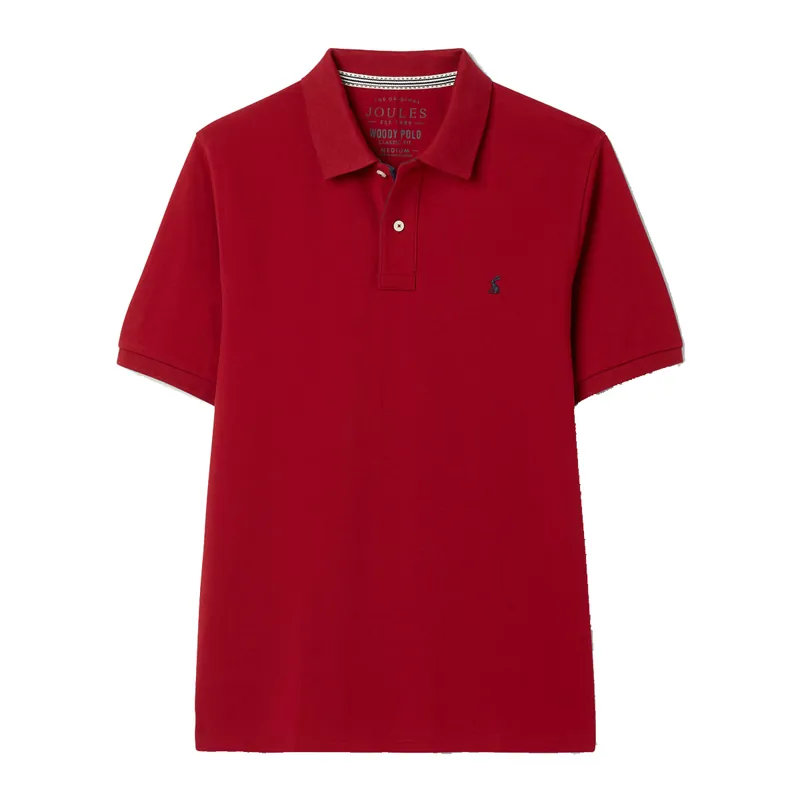 Joules Woody Men's Polo Shirt - Rhubarb