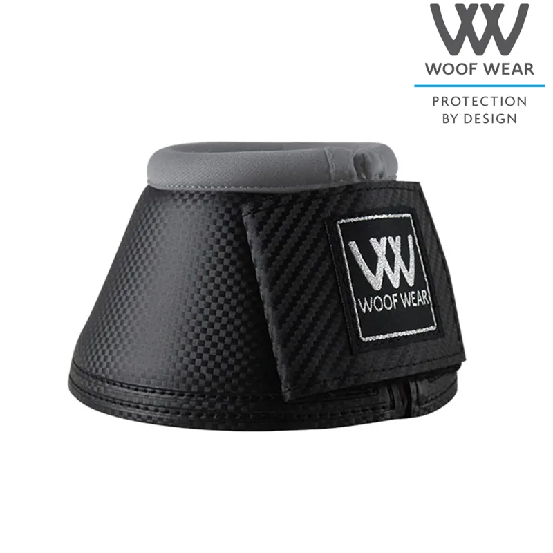 Woof Wear Pro Over Reach Boots - Black/Brushed Steel