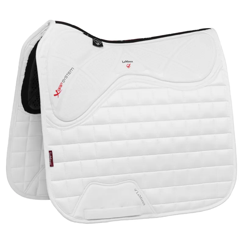 LeMieux X-Grip Twin Sided Dressage Square - White