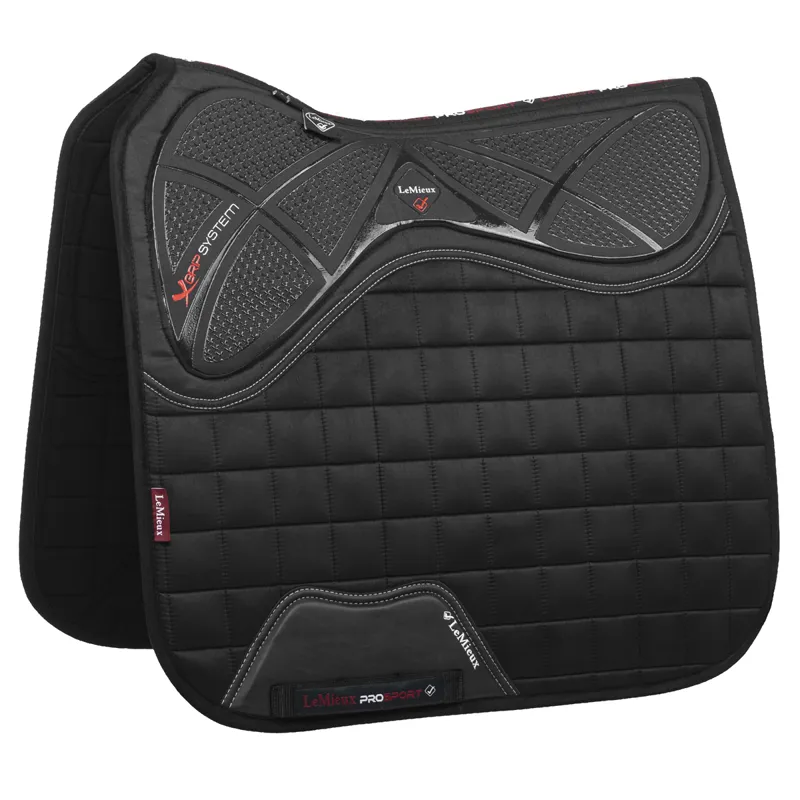 LeMieux X-Grip Silicone Dressage Square - Black