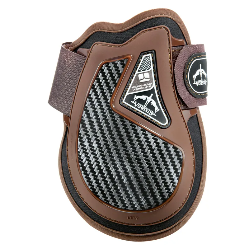 Veredus Young Jump Absolute Carbon Gel MX Fetlock Boots - M/L - Brown