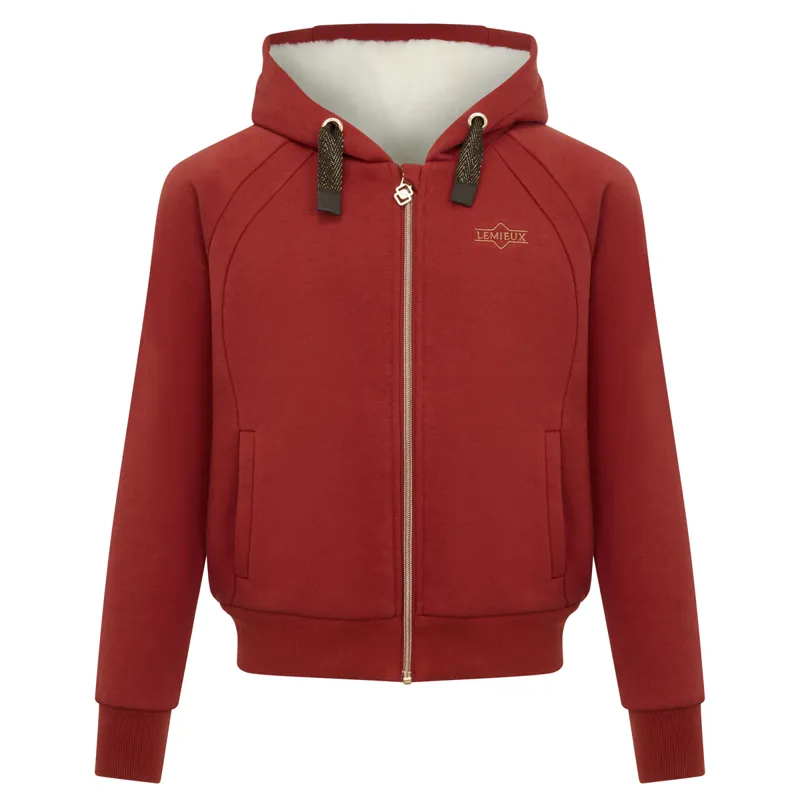 LeMieux Young Rider Fleece Lined Zip Through Hoodie - Sienna