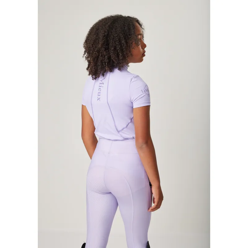 LeMieux Young Rider Short Sleeve Base Layer - Wisteria-3