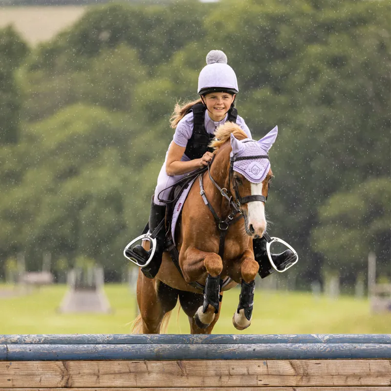 LeMieux Young Rider Short Sleeve Base Layer - Wisteria-4