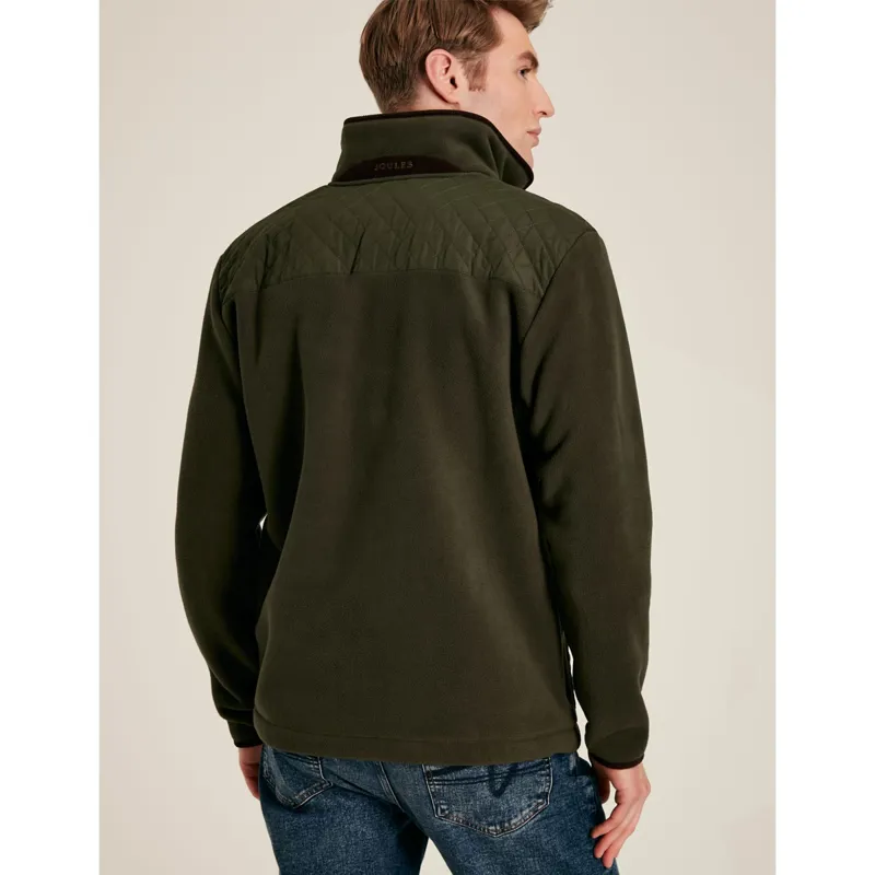 Joules Greenfield Men's Zip Through Fleece - Heritage Green-2